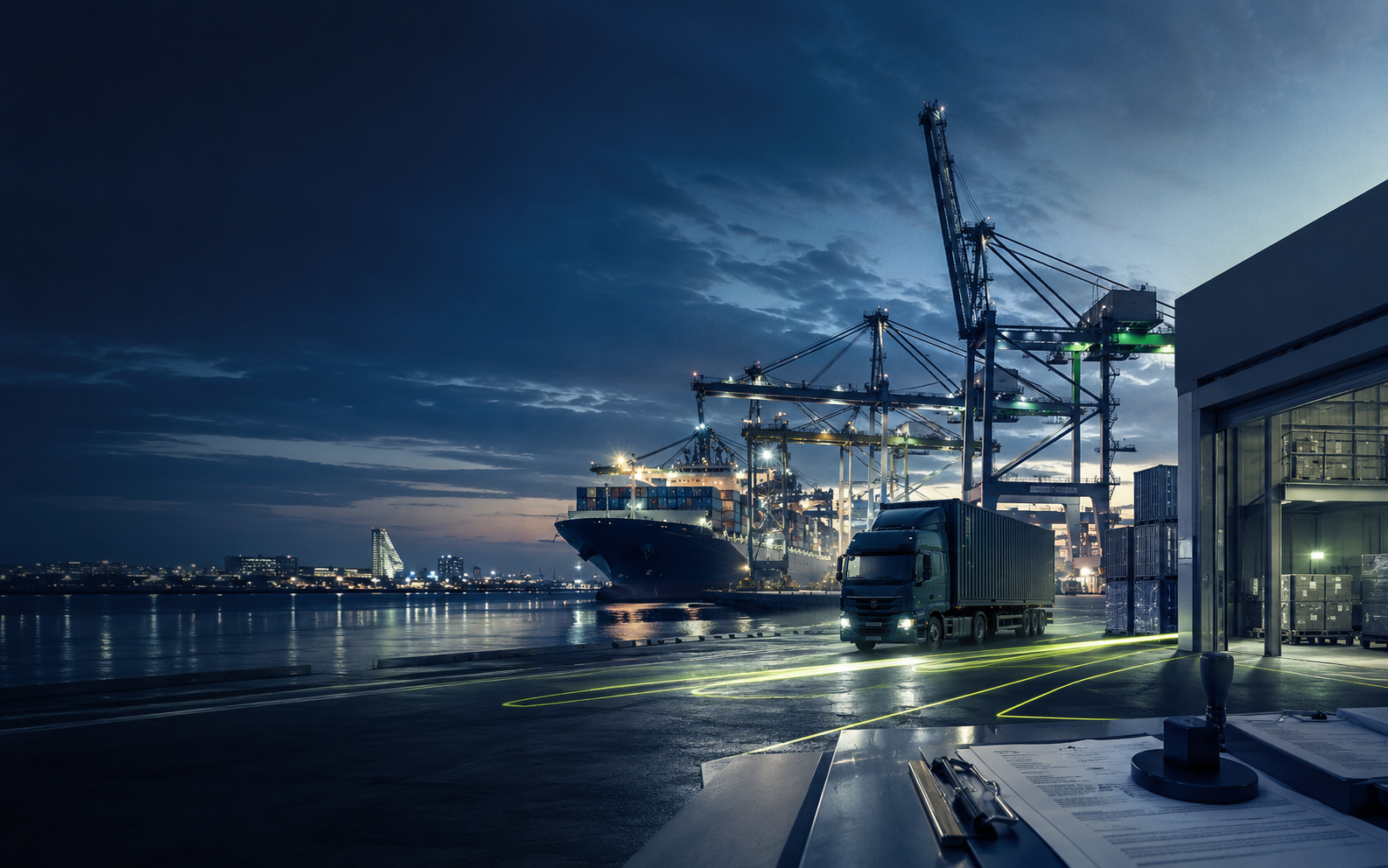 European port, customs and logistics operations